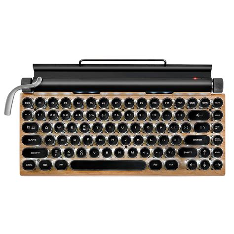 Seeyeah Mechanical Bluetooth Keyboard 83 Key Vintage Typewriter Style
