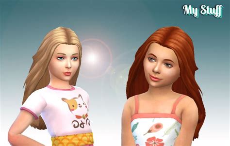 Mystufforigin Insight Conversion Hair For Girls Sims 4 Hairs Sims