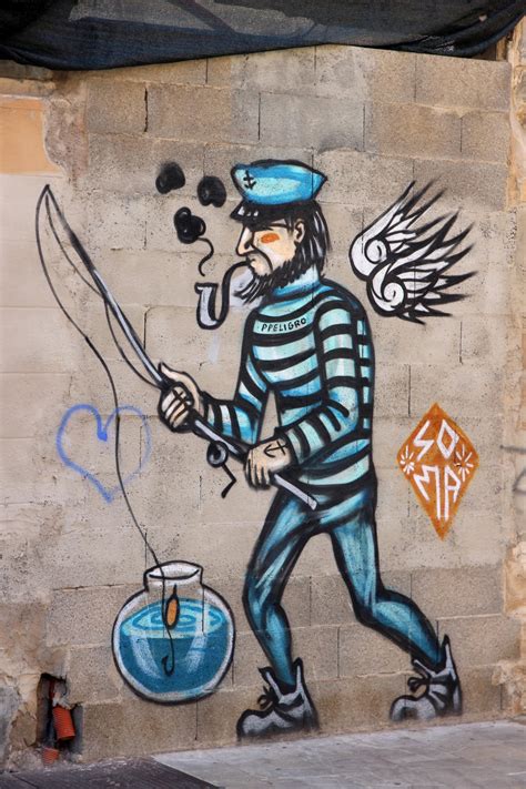 Banco De Imagens Estrada Parede Azul Grafite Pintura Arte De Rua