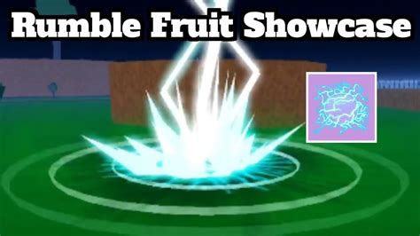 Blox Fruits Rumble Fruit Showcase Awakened And Unawaken Roblox Youtube