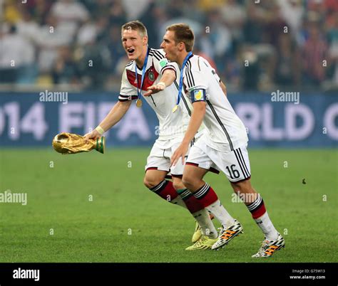 Germanys Bastian Schweinsteiger Left And Philipp Lahm And The World