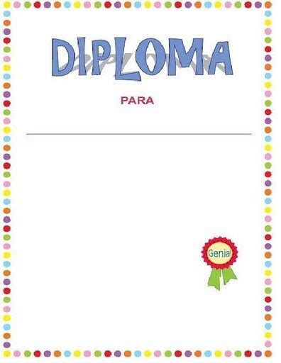 Certificados O Diplomas Para Imprimir Y Completar Mil Recursos