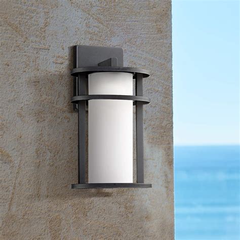 Aline 13 High Black Led Outdoor Wall Light 13t87 Lamps Plus