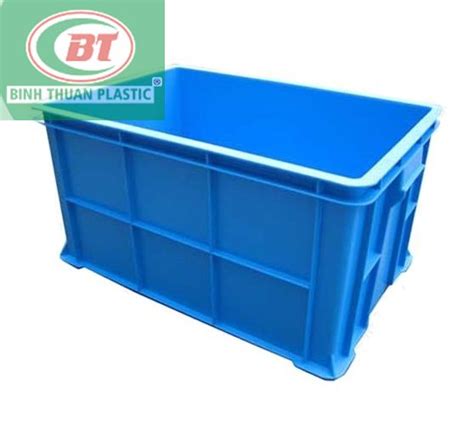 thùng nhựa đặc sóng bít công nghiệp b5 kt 600 388 300 mm