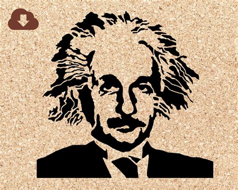 Albert Einstein Scientist 3d Svg Digital Cut Out File Etsy