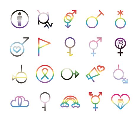 sexual orientation icon set 2485485 vector art at vecteezy