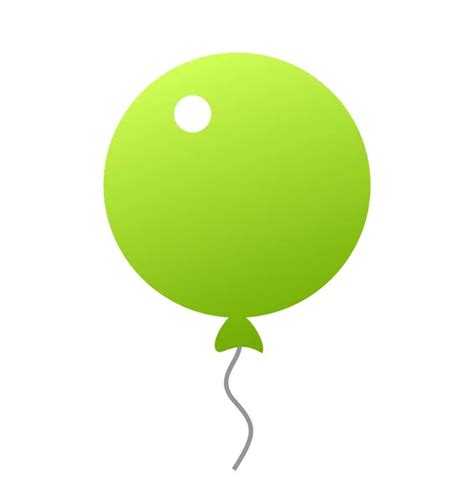 Single Cartoon Green Balloon — Stock Vector © Nikiteev 49011173