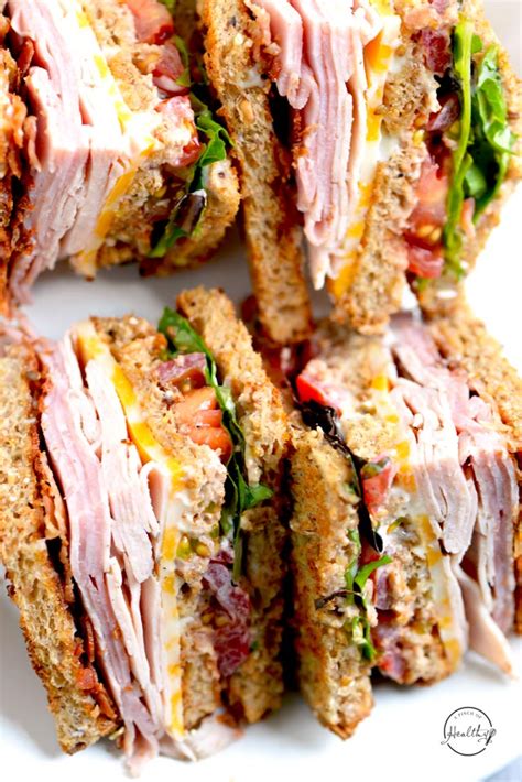 Classic Homemade Club Sandwich Recipe A Pinch Of Healthy