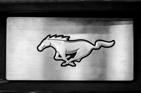 2015 Ford Mustang Prototype Emblem 0281bw Photograph By Jill Reger