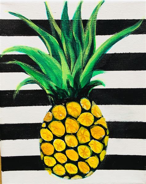 Maybe you would like to learn more about one of these? Pineapple Painting On Canvas - Step By Step Painting
