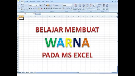 Membuat Warna Pada Lembar Kerja Ms Excel Secara Otomatis Belajar Ms