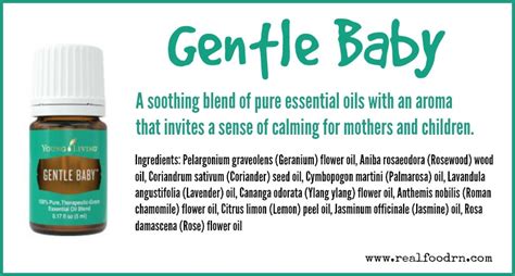 Gentle baby is a blend of coriander, geranium, palmarosa, lavender, ylang ylang, jasmine, rose, bergamot, lemon, and roman chamomile i didn't dilute this essential oil on my baby's tummy. Gentle Baby Essential Oil | Real Food RN