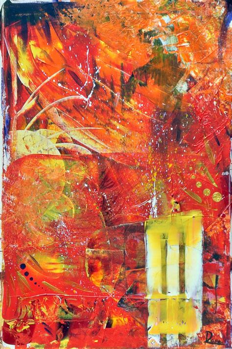 Abstract Painting Angela Acrylic On Canvas 40 X 60 Cm Mixed