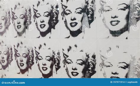 Marilyn Monroe En Blanco Y Negro Veinticinco Marilyns De Andy Wharol