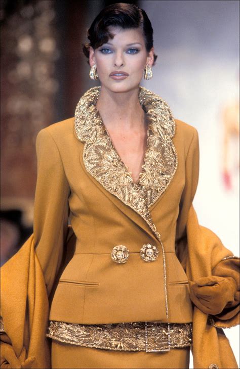 Linda Evangelista Christian Dior Haute Couture Couture Fashion