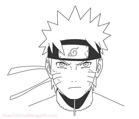 Stretch two lines through the neck for the shoulder. Let's learn how to draw Naruto Step by Step from Naruto ...