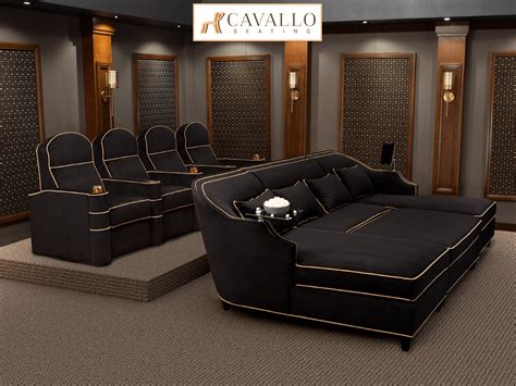 We offer the most configuration options, accessories, styles and colors. Cavallo Symphony - Custom Built Home Theater Seats | 4seating