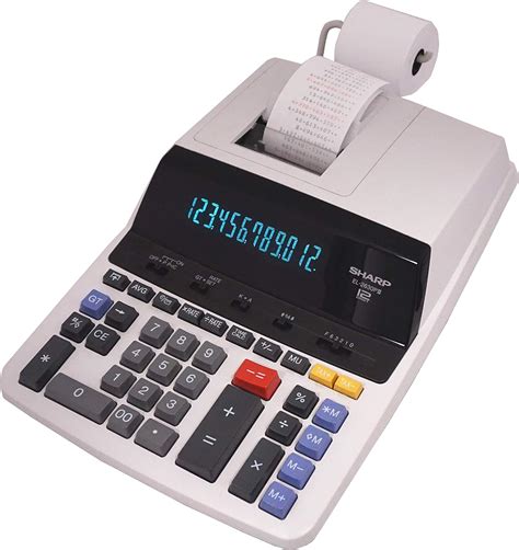 Sharp El 2630piii Desktop Printer Calculator White Calculator Office