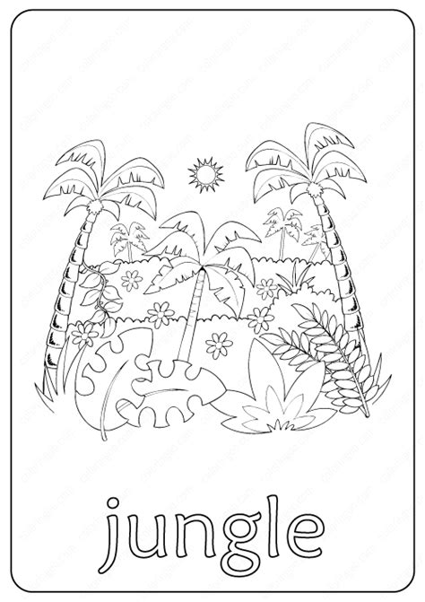 Disney cruise coloring pages download and print these disney cruise coloring pages for free. Printable Jungle Coloring Page - Book PDF