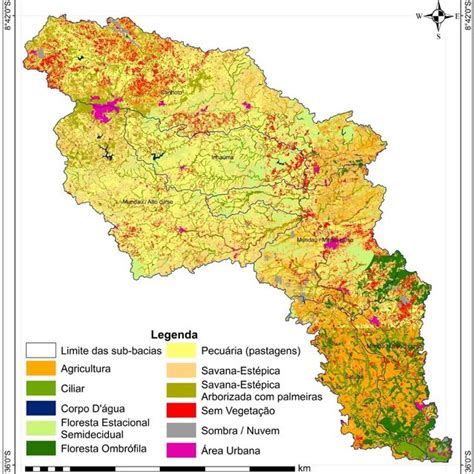 mapa das unidades fitogeográficas encontradas na bacia hidrográfica do download scientific