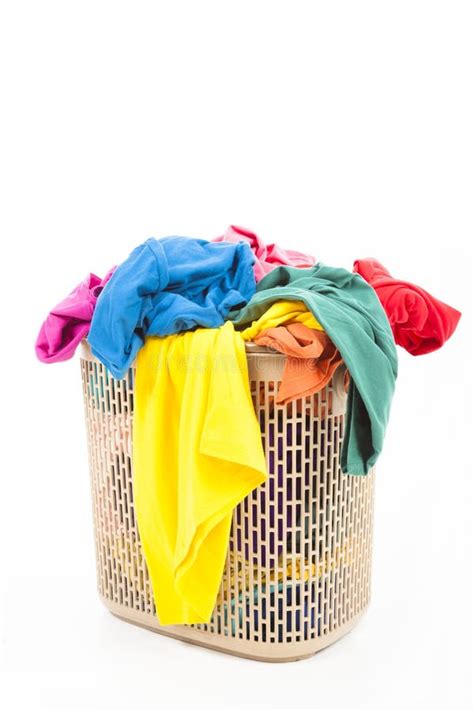 Clothes In A Laundry Basket Stock Image Image Of Lots Clean 26591241