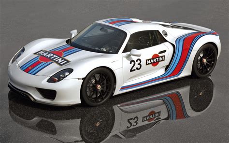 Right Stripes Porsche 918 Spyder Painted In Full Color Martini Racing