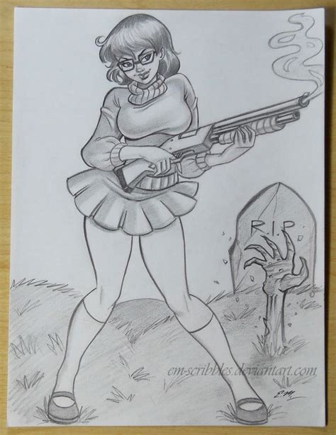 Velma Sketch Commission By Em Scribbles On Deviantart Artist Fan Art Sell My Art