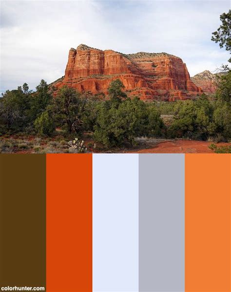 Sedona Arizona Color Scheme From Paint Color Schemes
