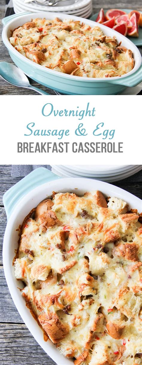 Overnight Sausage And Egg Breakfast Casserole A Pretty Life In The