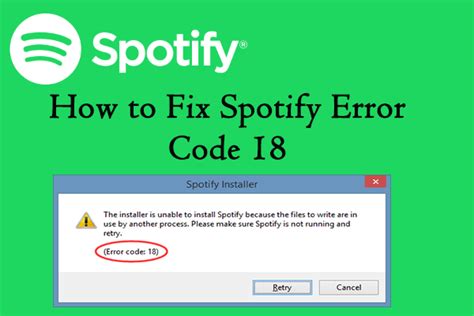 How To Remove Spotify Error Code 18 Herere 5 Fixes