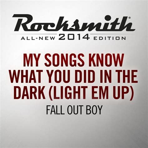 Rocksmith All New 2014 Edition Fall Out Boy My Song Know What You