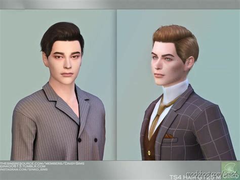 Slicked Back Hairstyle For Men Sims 4 Mod Modshost