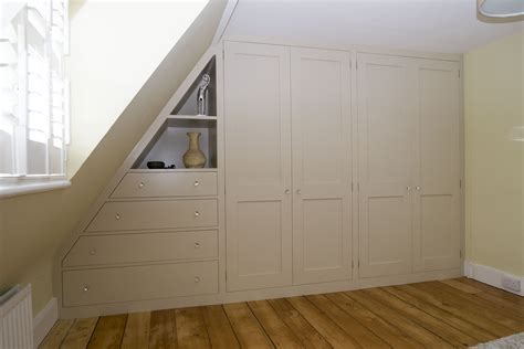 Floor To Ceiling Fitted Attic Wardrobe Situated On The Top Floor Of A