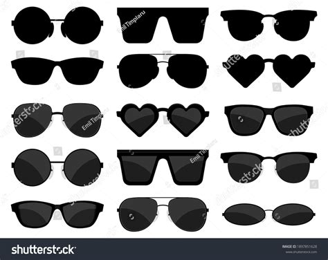 Sunglasses Set Vector Design Illustration Isolated Stock Vector