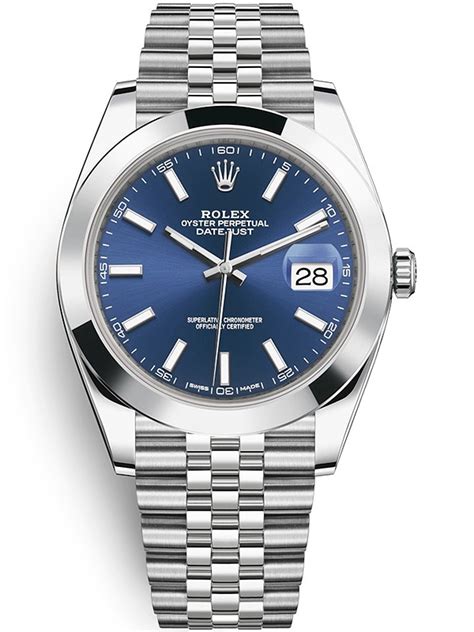 This daily, constant wear is one of the best ways you can care for your watch. 126300 Rolex Datejust 41 Steel Blue Dial Smooth Jubilee Watch