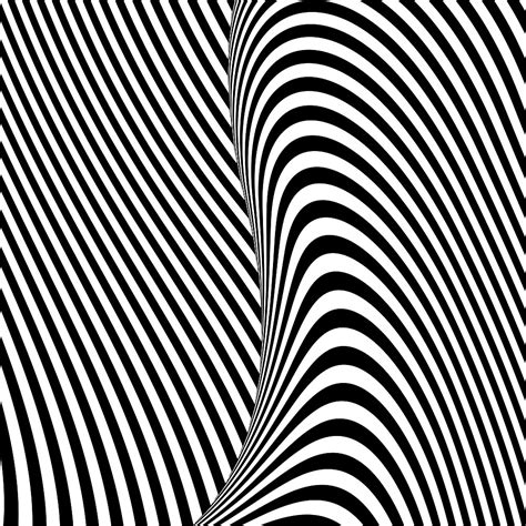 Optical Illusion Wave Black And White By Artsandsoul Redbubble
