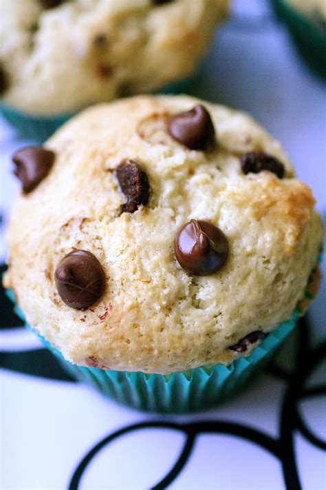 Chocolate Chip Sour Cream Muffins The Curvy Carrot