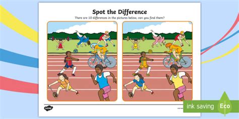 The Commonwealth Games Spot The Difference Teacher Made