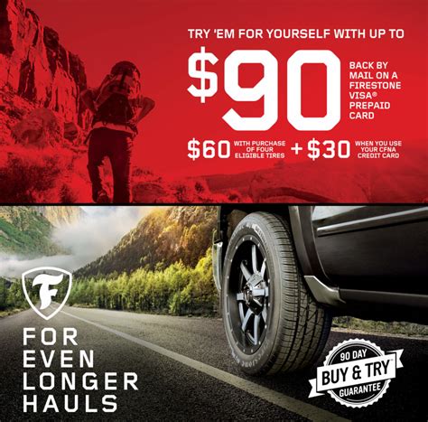 Credit first national association (cfna) offers a better way to pay including promotional financing. Firestone Tires Special Summer Promotion | Road Runner Lube & Tune