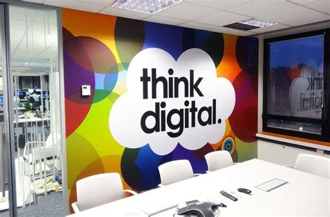 Direct Line Wall Graphics By Vinyl Impression Office Wall Design