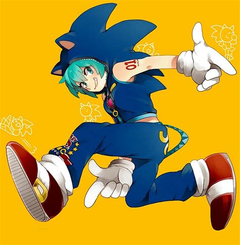 Fsmism • Hatsune Miku And Sonic Sonic The Hedgehog And