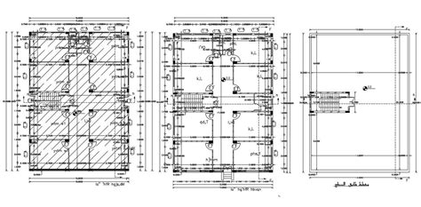 Commercial Building Floor Plan With Dimension Dwg File Cadbull