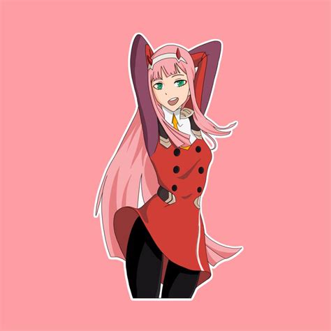 Zero Two Darling In The Franxx Sticker Ii Pureartz