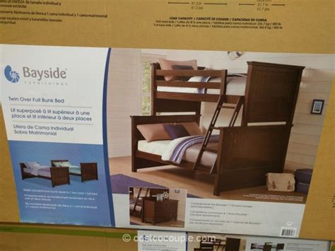 bayside furnishings twin  full bunkbed