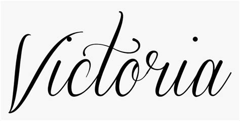 Write Victoria In Cursive Hd Png Download Transparent Png Image