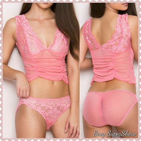 Sexy Supershero Intimates And Sleepwear Princess Pink Cami Top Panty