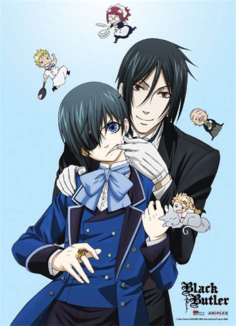 Black Butler Sebastian And Ciel With Chibi Characters