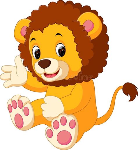 Cute Lion Cartoon Stock Vector Illustration Of Laugh 85731479
