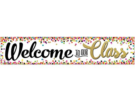 Confetti Welcome Banner At Lakeshore Learning