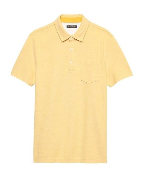 Dont Sweat It Polo Banana Republic Yellow Polo Shirt Light Summer